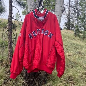Collectible rainproof warm Red Sox coat